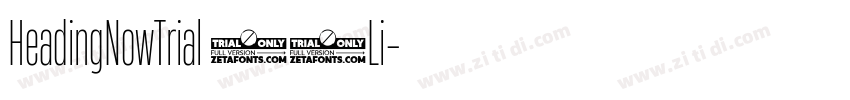 HeadingNowTrial 42Li字体转换